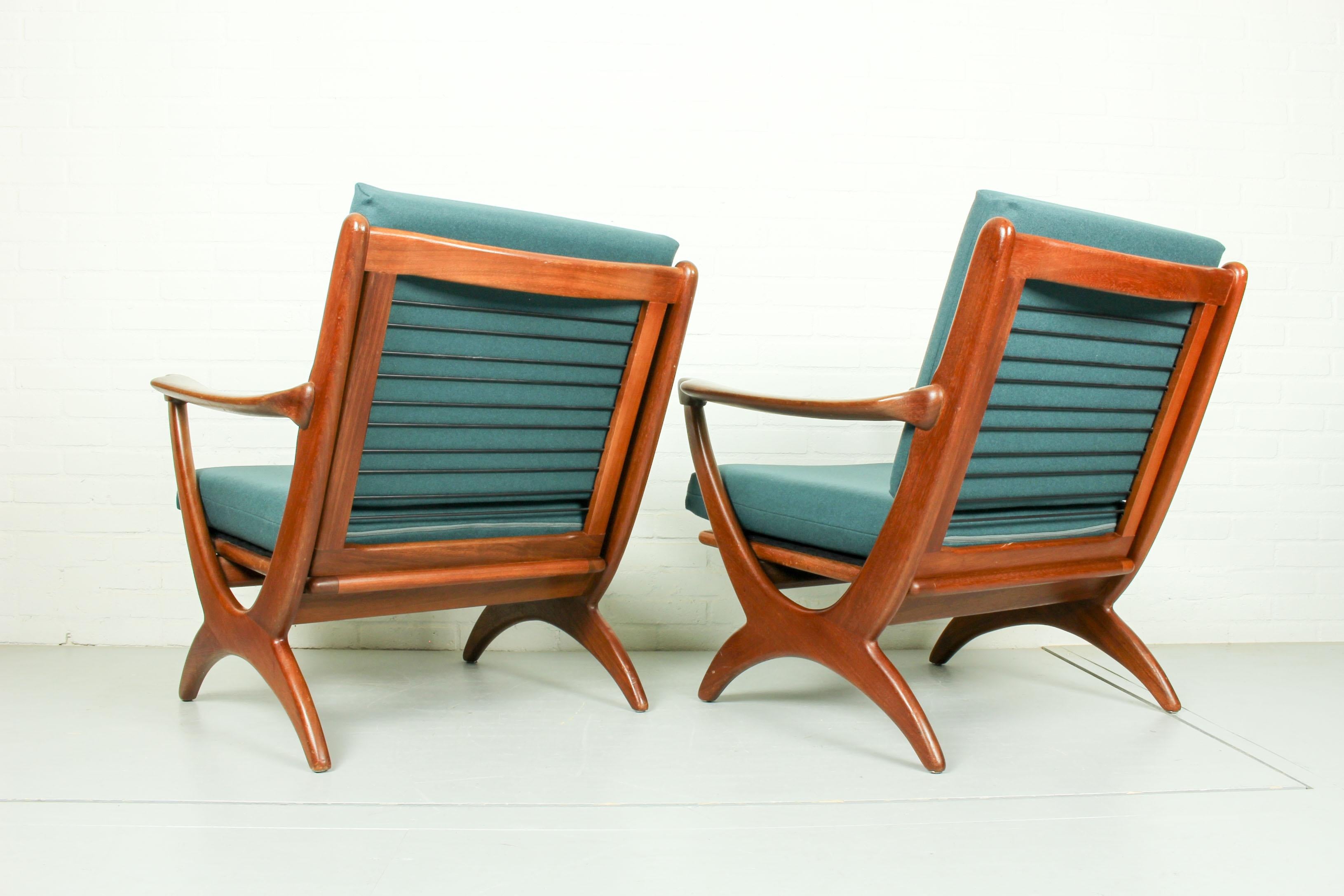 Set of Midcentury Armchairs Dutch Design for De Ster Gelderland, 1950s 4