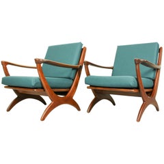 Set of Midcentury Armchairs Dutch Design for De Ster Gelderland, 1950s Set of Midcentury Armchairs Dutch Design for De Ster Gelderland, 1950s