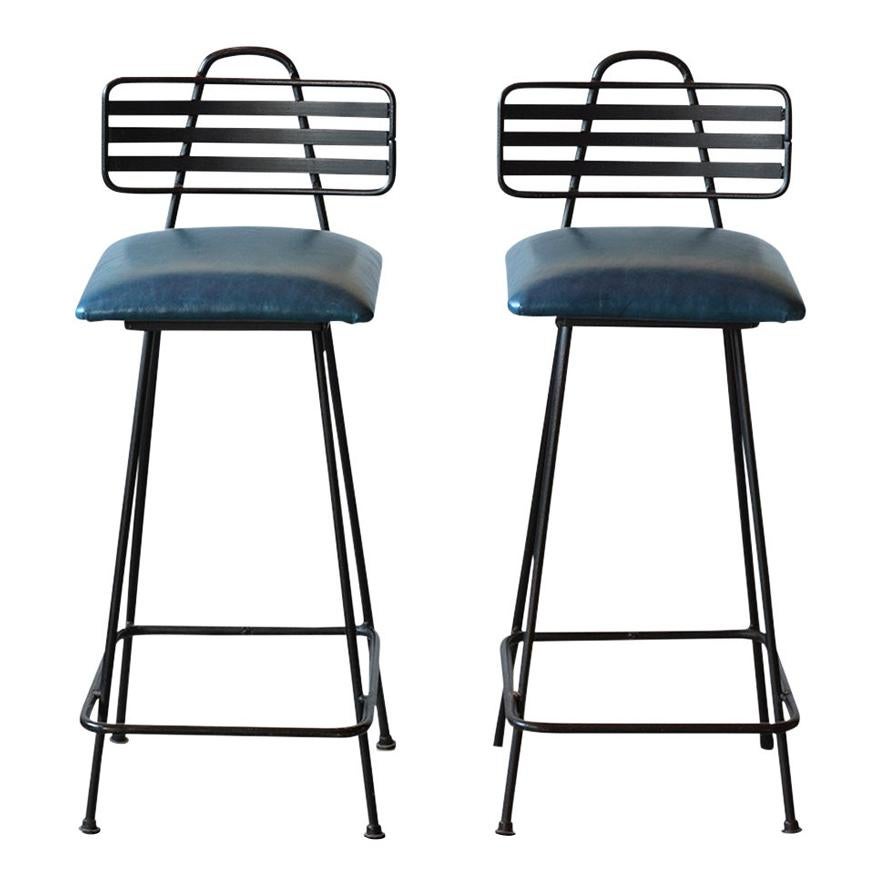 Three MidCentury Vintage Bar Stools at 1stDibs