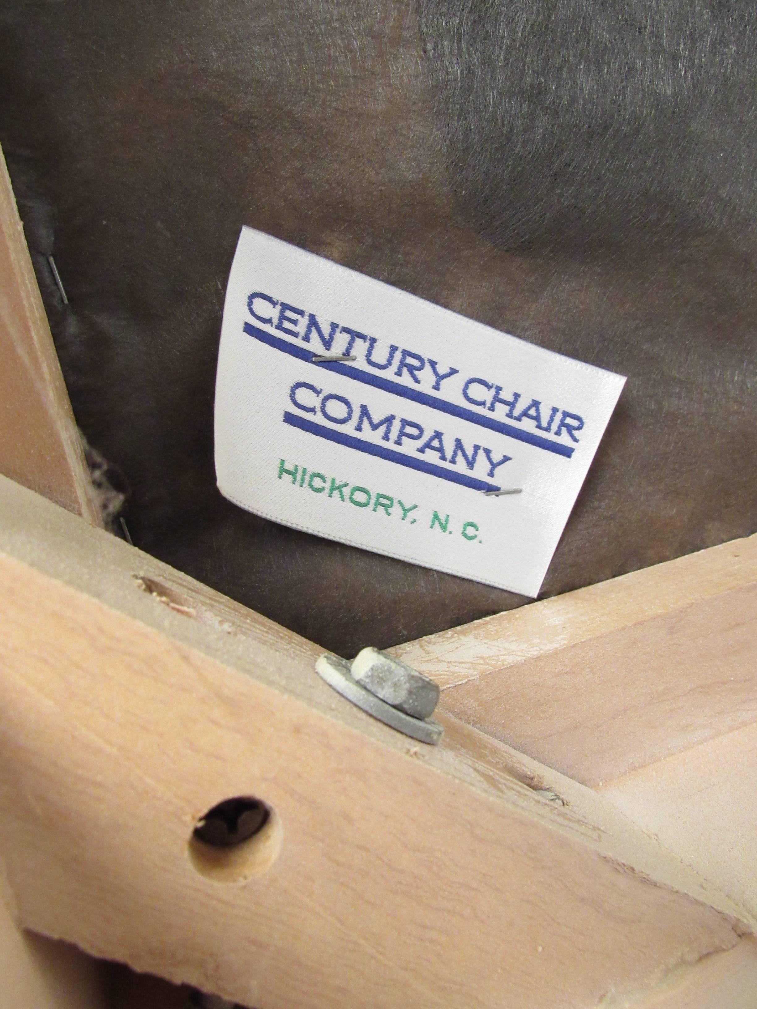 Satz von Loungesesseln im Chinoiserie-Stil aus der Mitte des Jahrhunderts von Century Chair Company im Angebot 3
