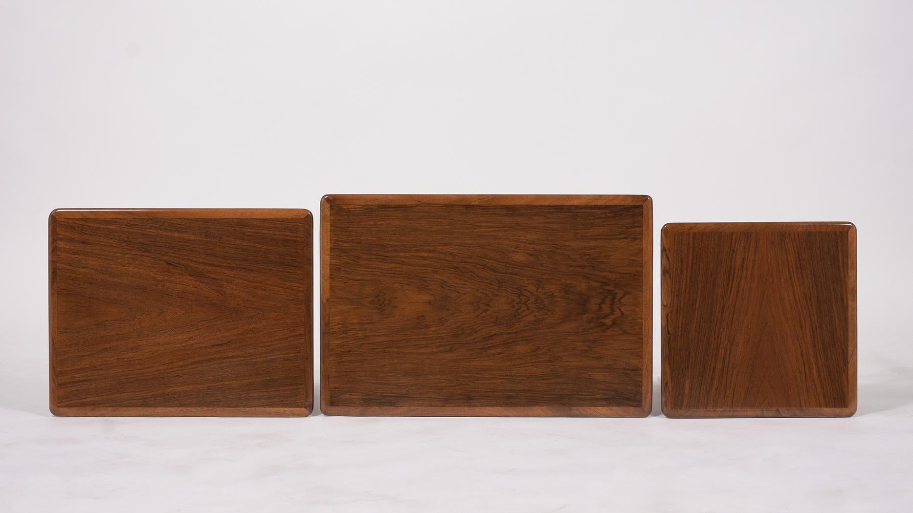 Mid-Century Danish Teak Nesting Tables 5