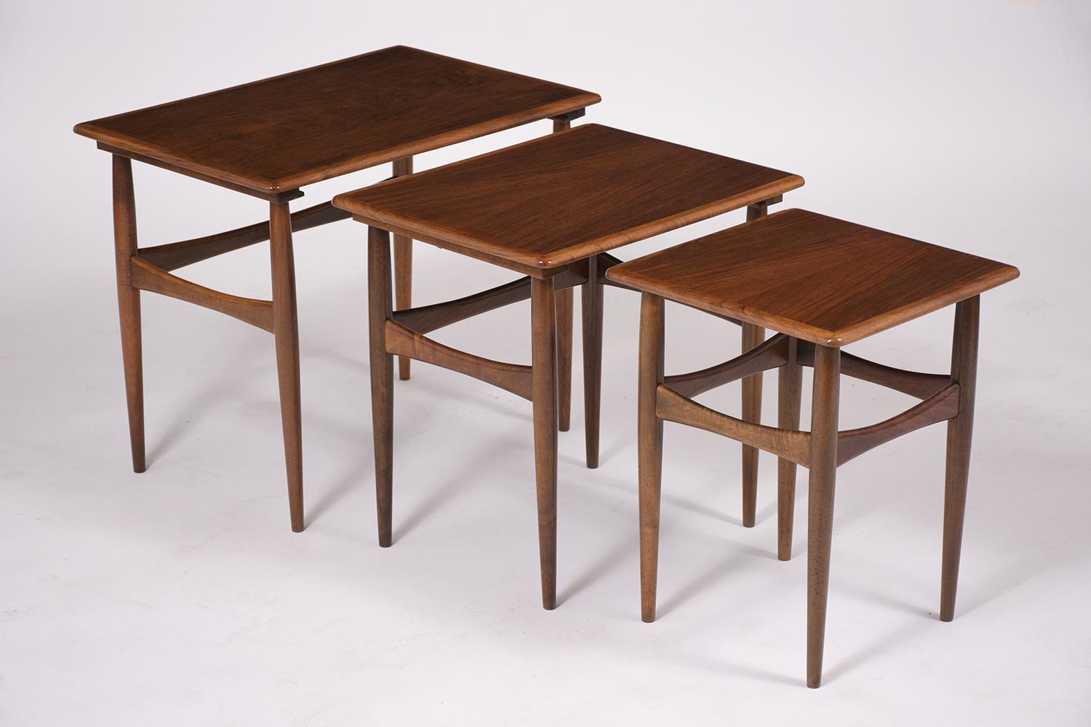 Mid-Century Modern Mid-Century Danish Teak Nesting Tables