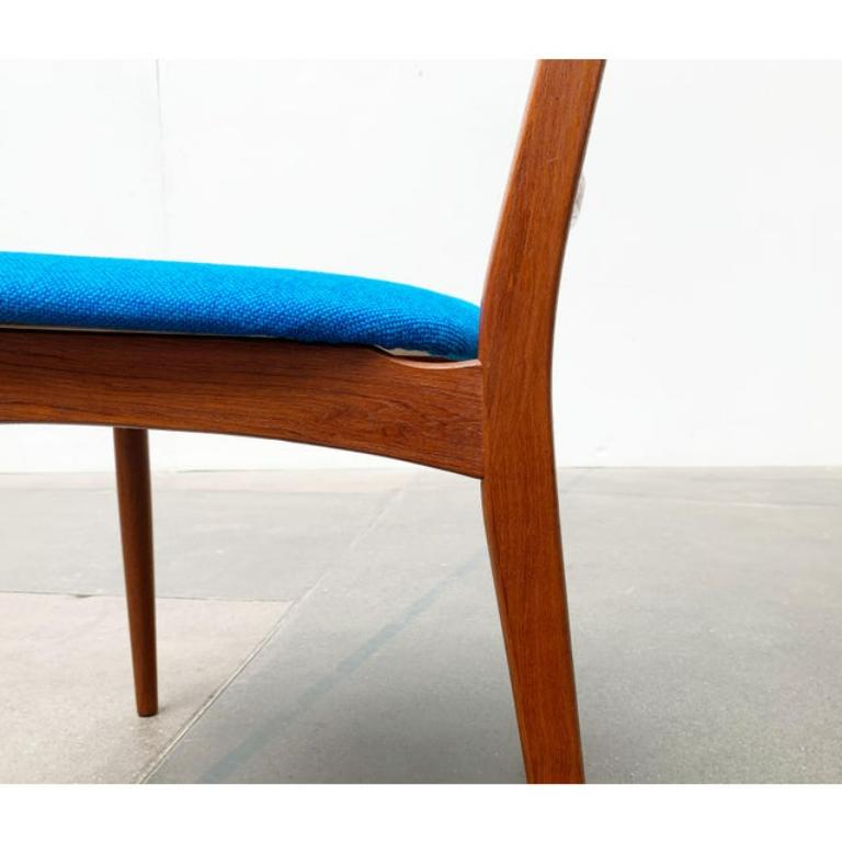 Set di sedie danesi di metà secolo in teak con cuscini Kvadrat Hallingdal, 1960 in vendita 3