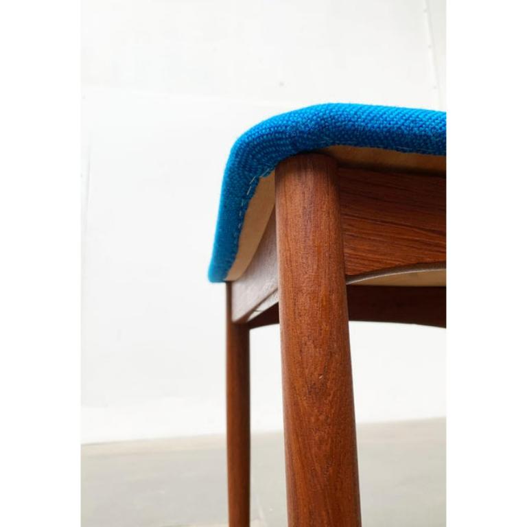 Set di sedie danesi di metà secolo in teak con cuscini Kvadrat Hallingdal, 1960 in vendita 5