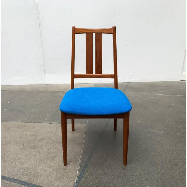 Set di sedie danesi di metà secolo in teak con cuscini Kvadrat Hallingdal, 1960 in vendita 1