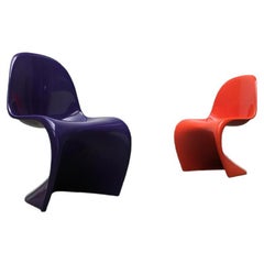 Set of Mid-Century Early Panton Side Chairs by Verner Panton, 1960s