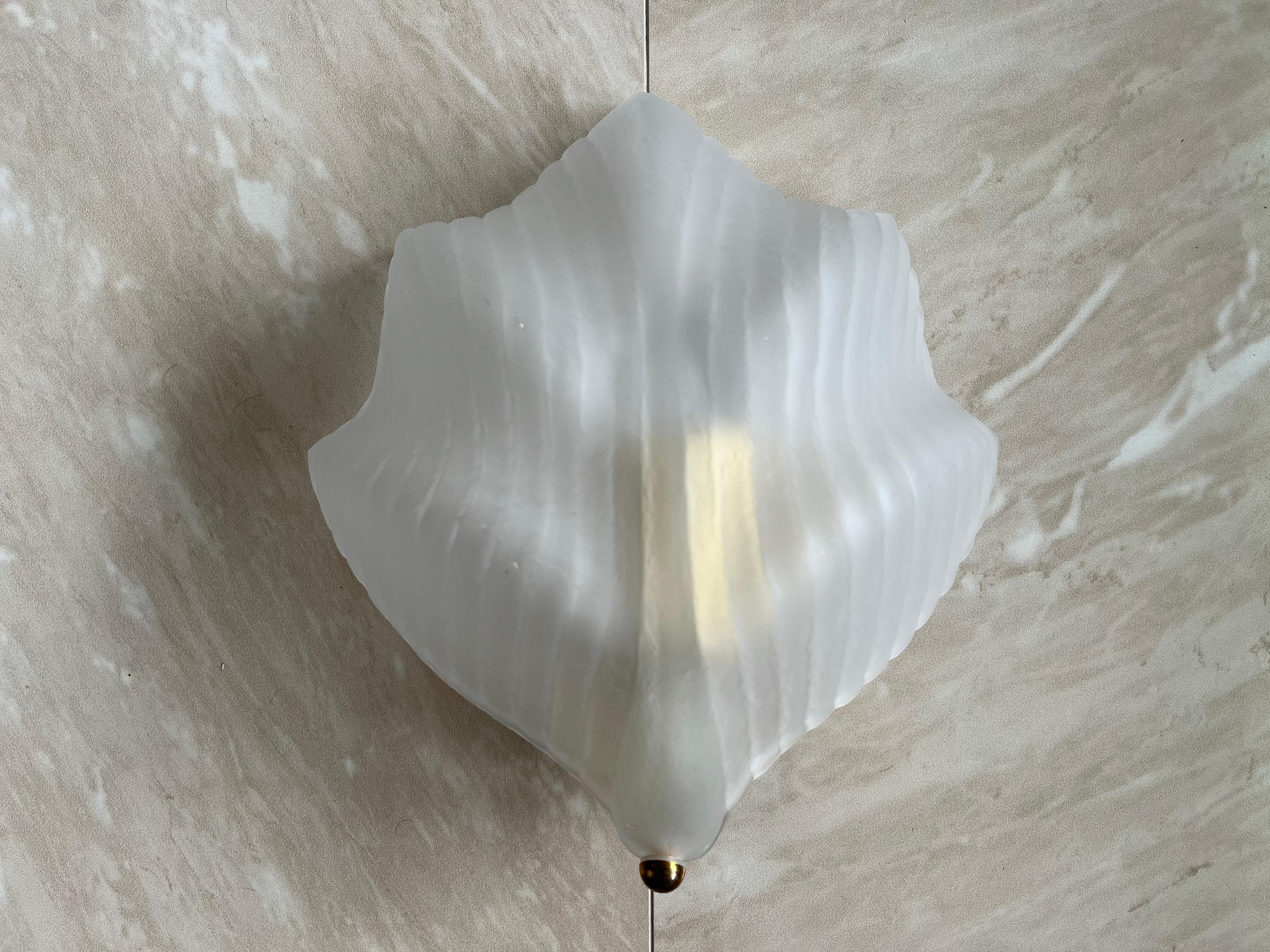 Set of Mid-Century Glass Wall Lamps by Zelezny Brod, Around 1980s For Sale 2