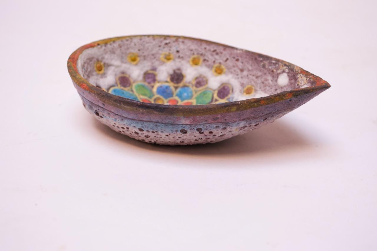 Metà XX secolo Set di ciotole da portata e da condimento in ceramica di Zaramella, stile metà del secolo scorso. in vendita