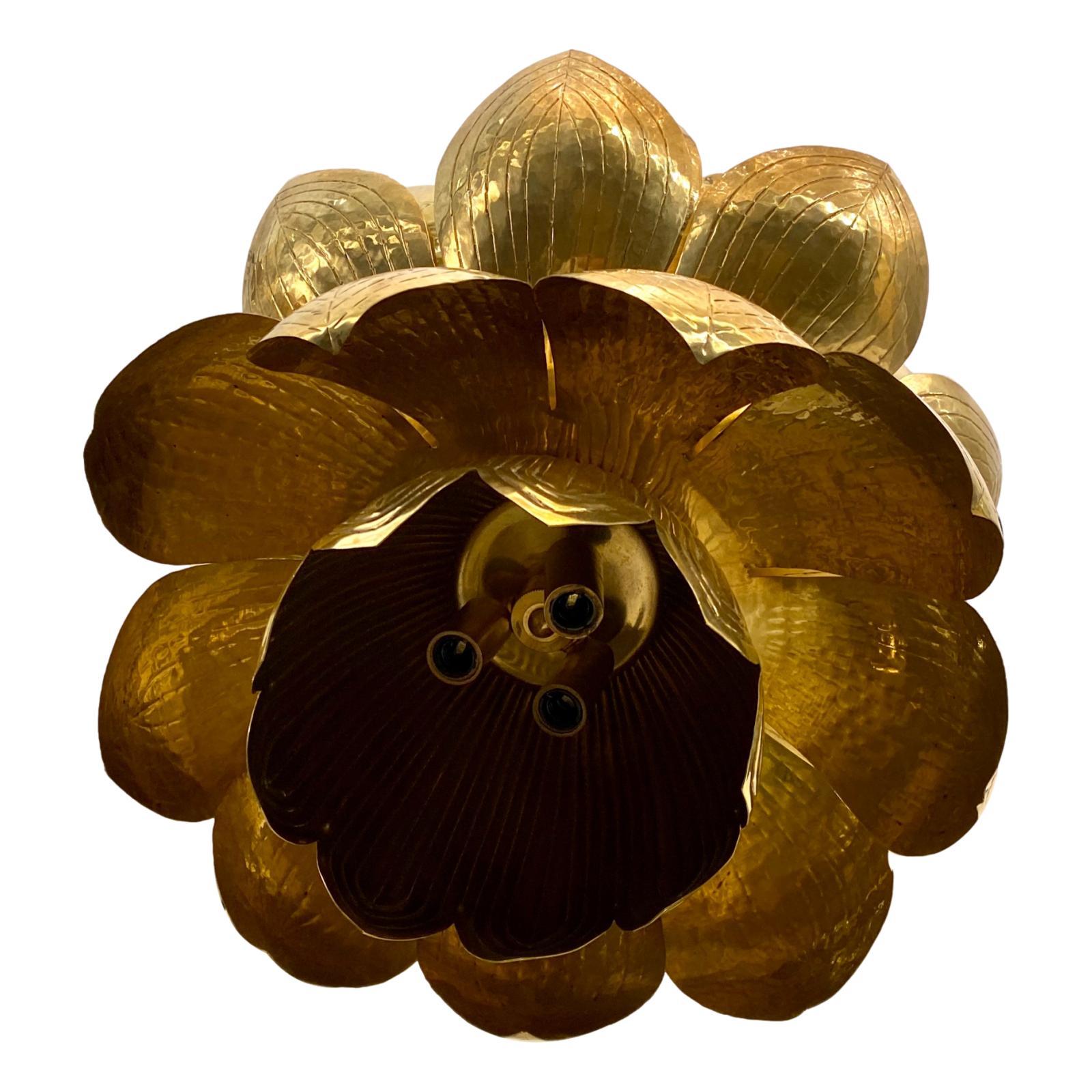 italien Ensemble de luminaires lotus du milieu du siècle, vendus à l'unité en vente