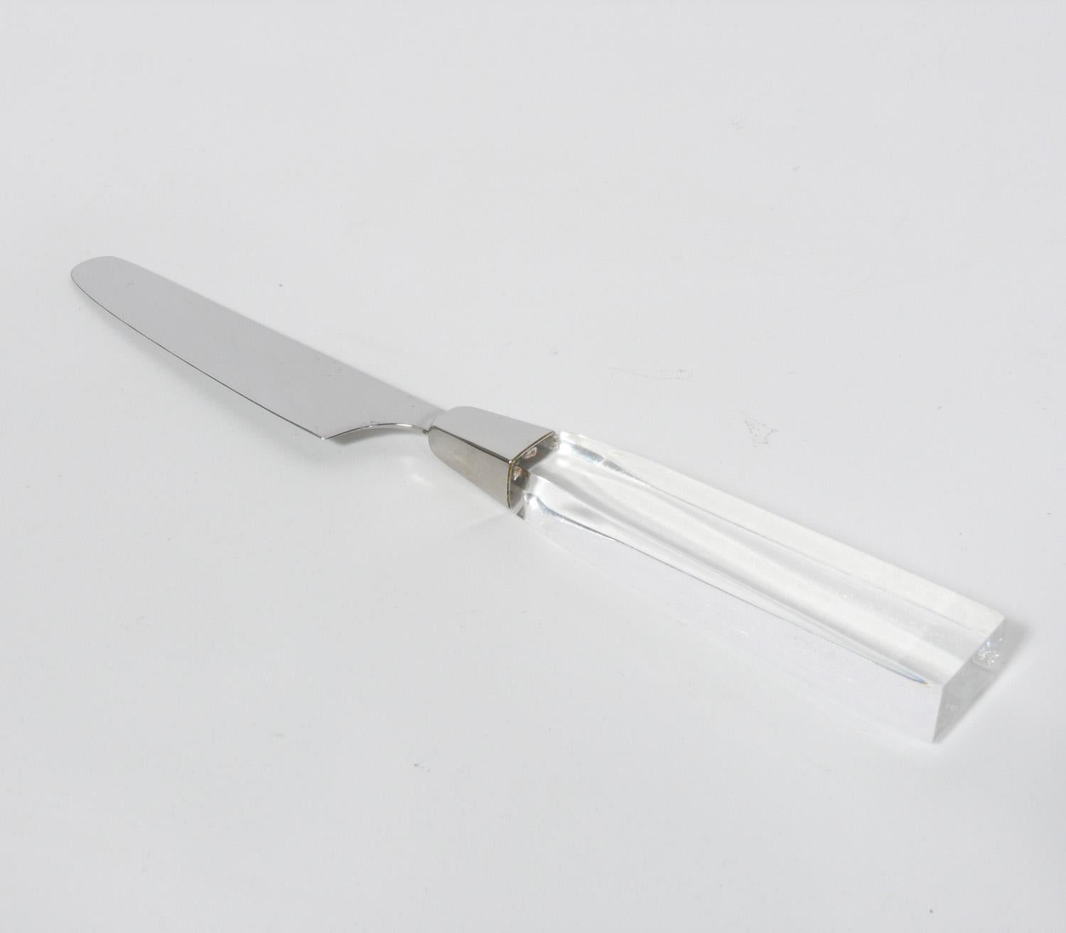 Japanese Set of Midcentury Lucite Flatware