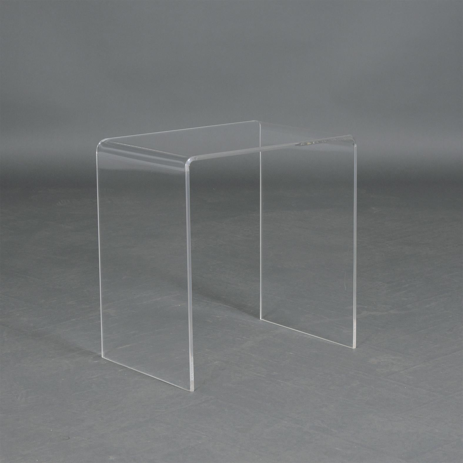 American Three Lucite Stacking Tables
