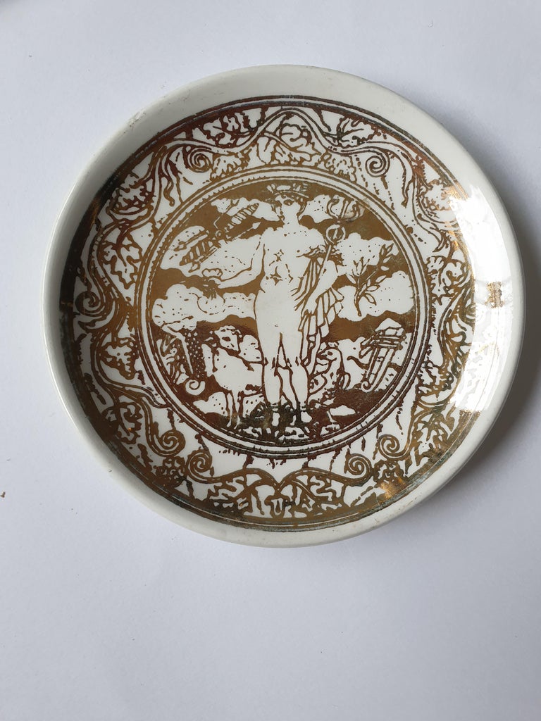 Italian Set of Mid-Century Modern Coasters by Fornasetti For Sale