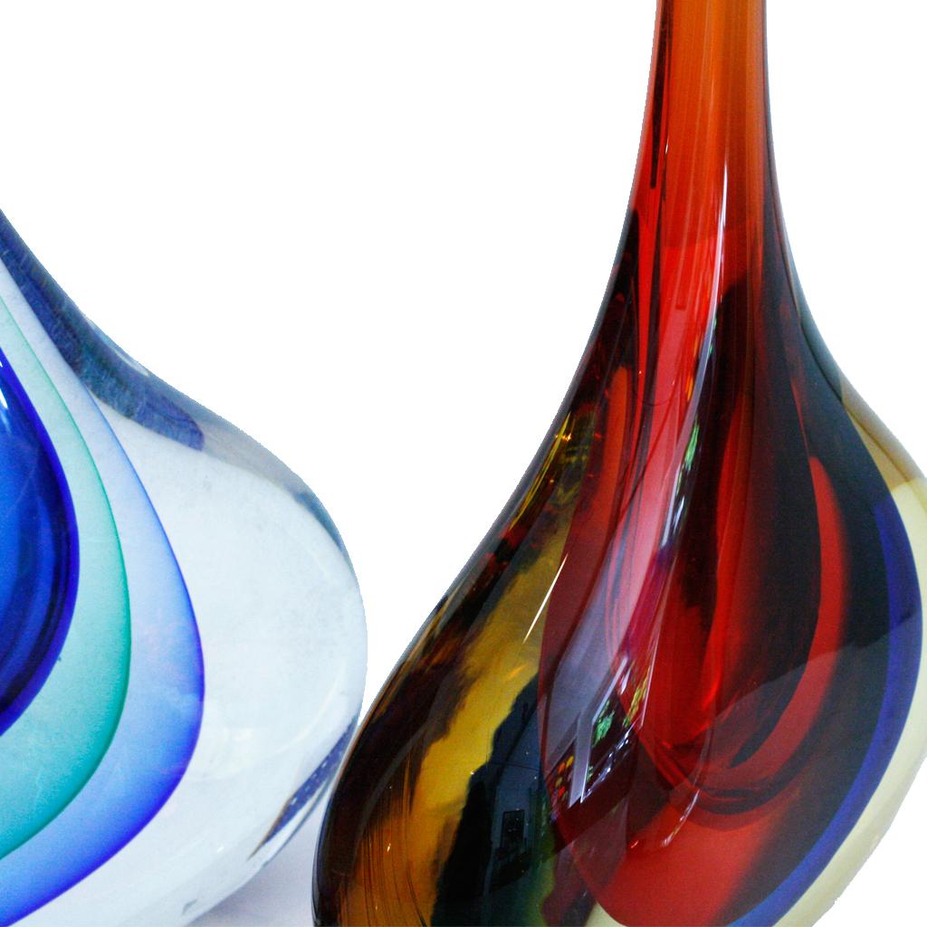 Set of Mid-Century Modern Flavio Poli Murano Glass Italian Vases 5