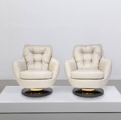 Satz von drehbaren Klappstühlen von Milo Baughman, Mid-Century Modern