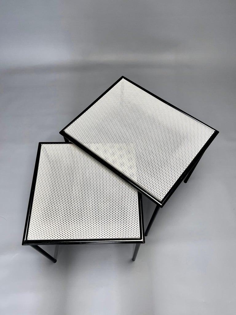 Bauhaus Set of Mid-Century Modern Side or Nesting Tables For Sale