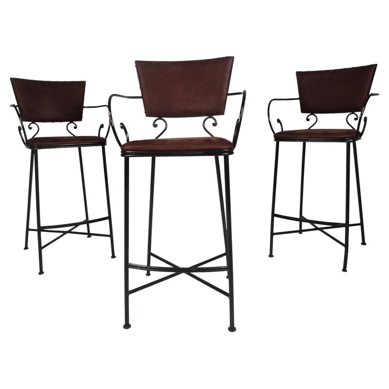 Set of Mid-Century Modern Stools For Sale