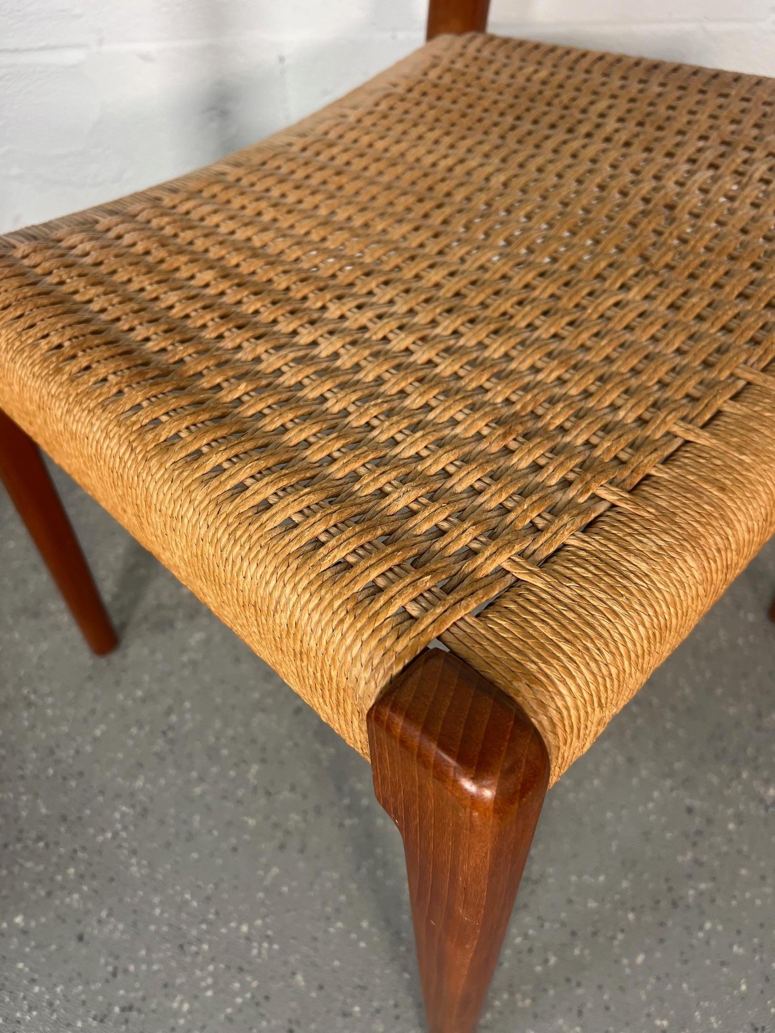 Set Of Mid Century Modern Teak Dining Chairs By Niels Moller Model 71 And 55 3