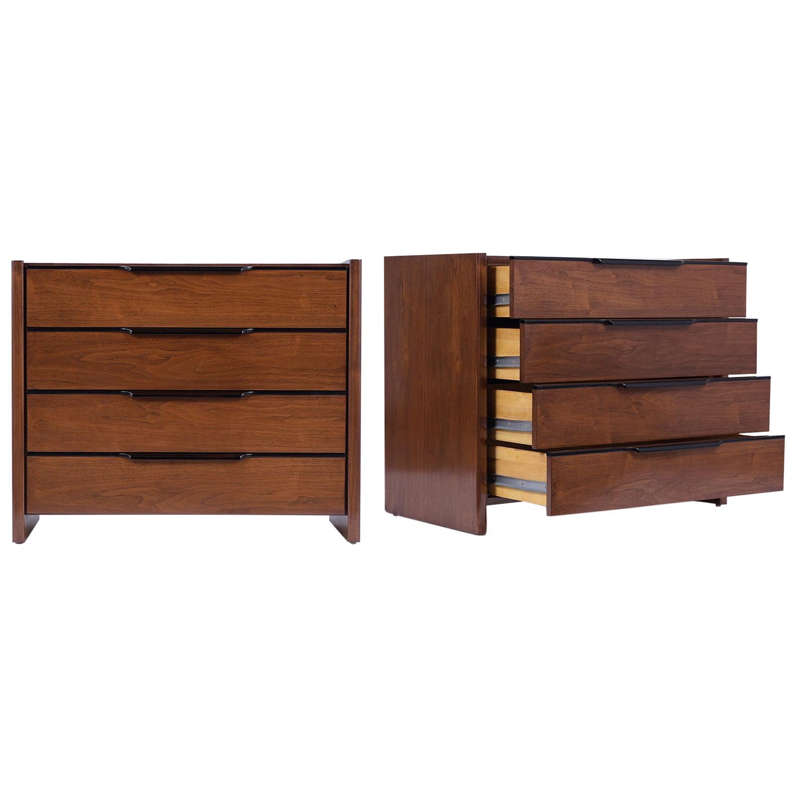 Pair of MidCentury Modern Teak Dressers by Jens Risom at 1stDibs