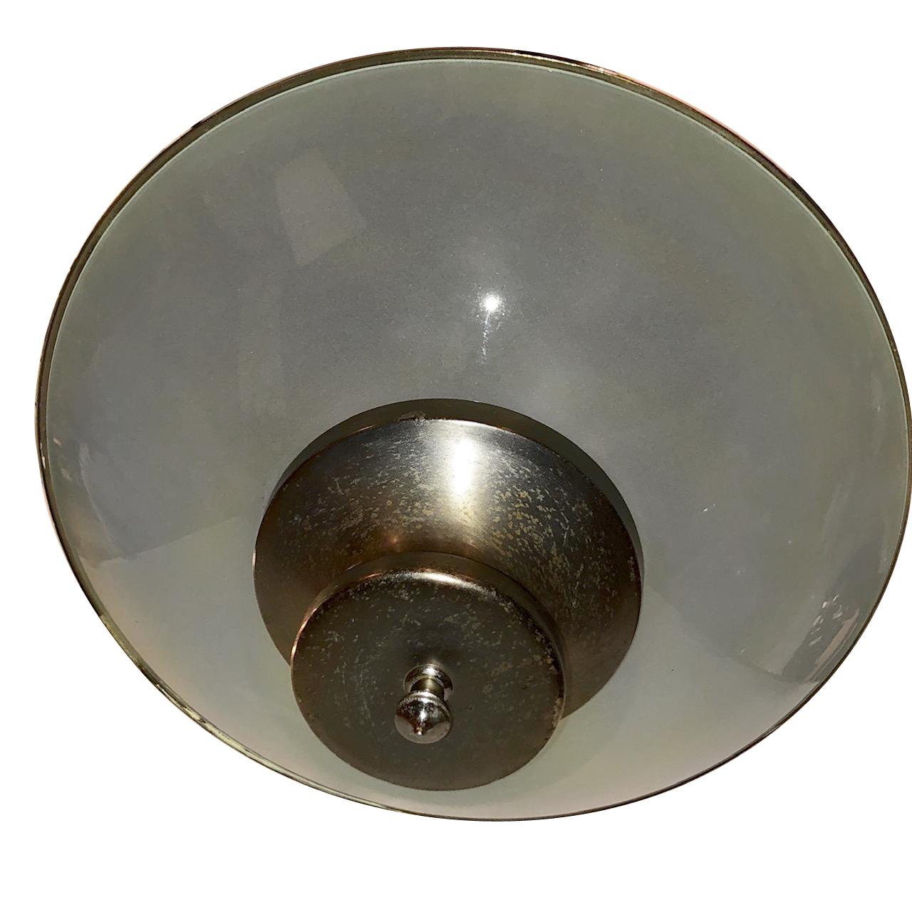 Set of Midcentury Patinated Bronze Light Fixtures, Sold Individually In Good Condition For Sale In New York, NY