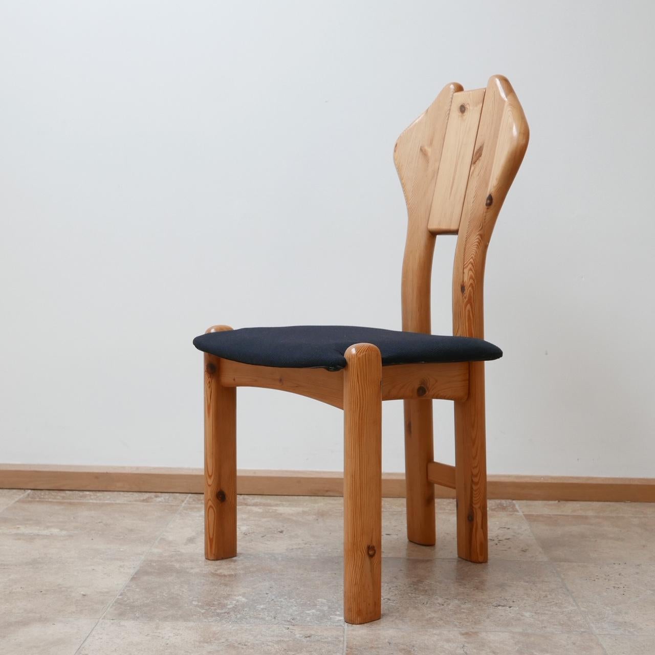 Set of Midcentury Pine Danish Dining Chairs 6