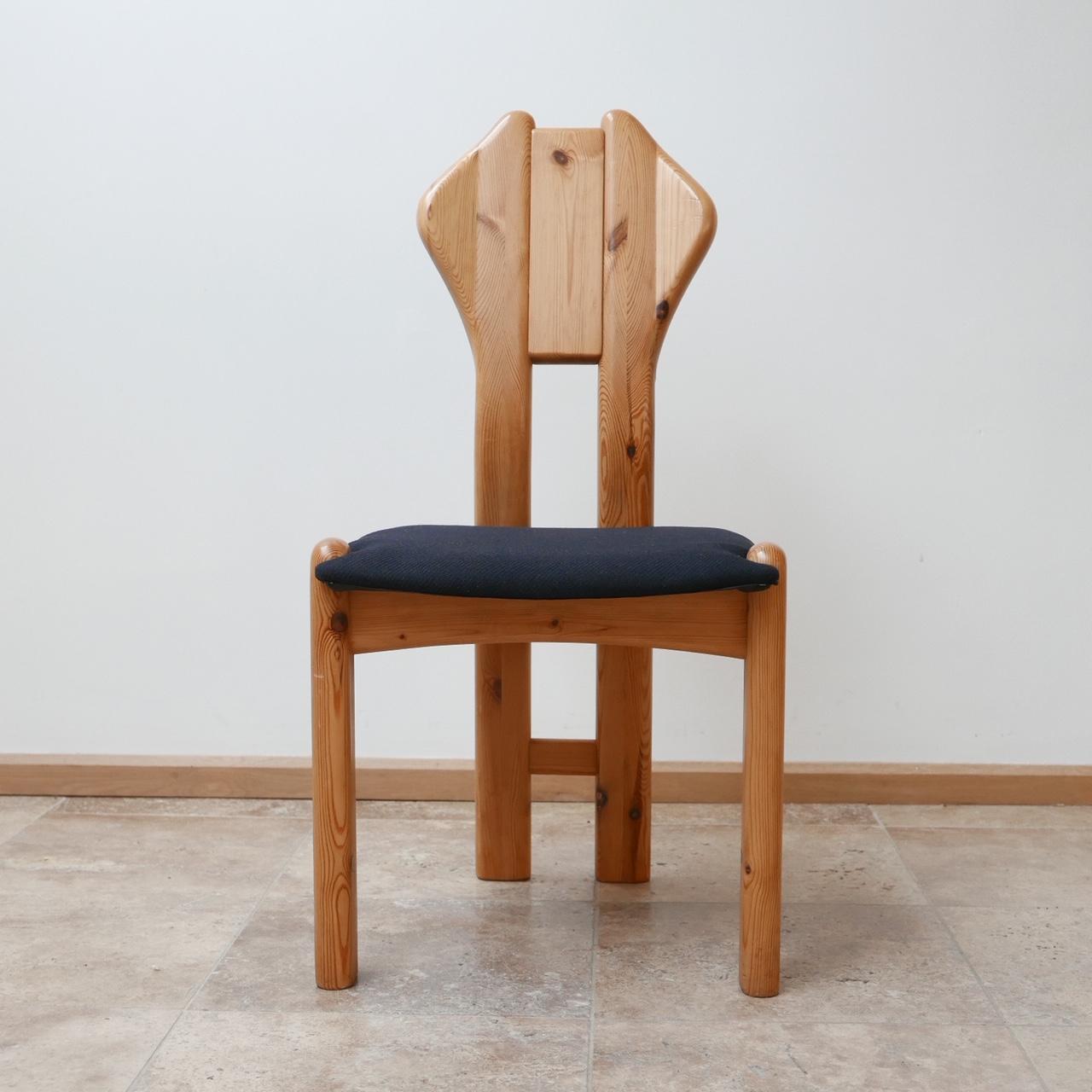 Set of Midcentury Pine Danish Dining Chairs 7