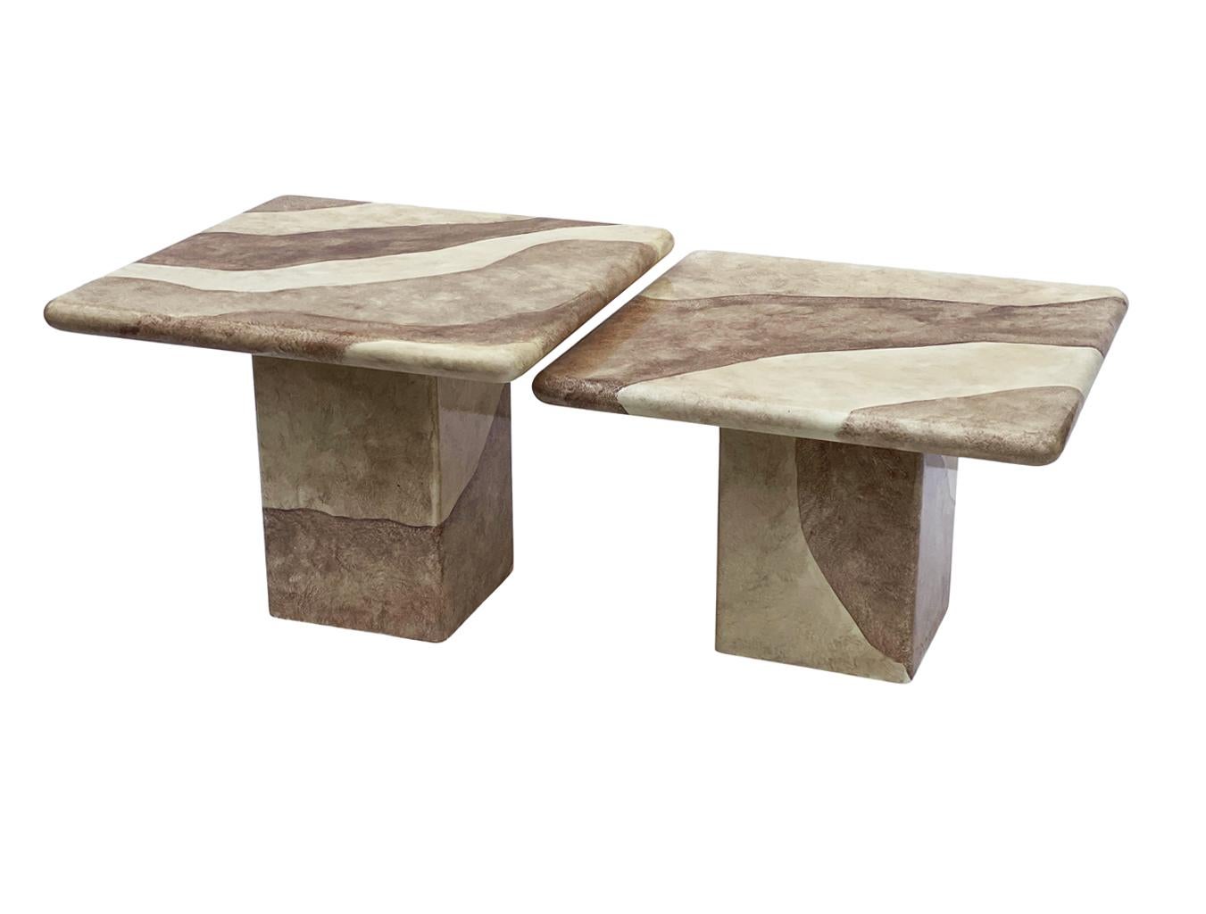 Conjunto de mesas auxiliares o Cocktail Tables postmodernas de mediados de siglo según Enrique Garcel en venta 4
