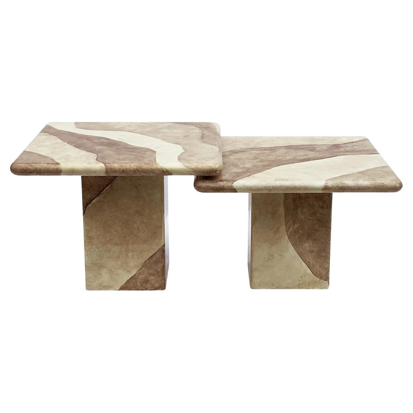 Conjunto de mesas auxiliares o Cocktail Tables postmodernas de mediados de siglo según Enrique Garcel en venta