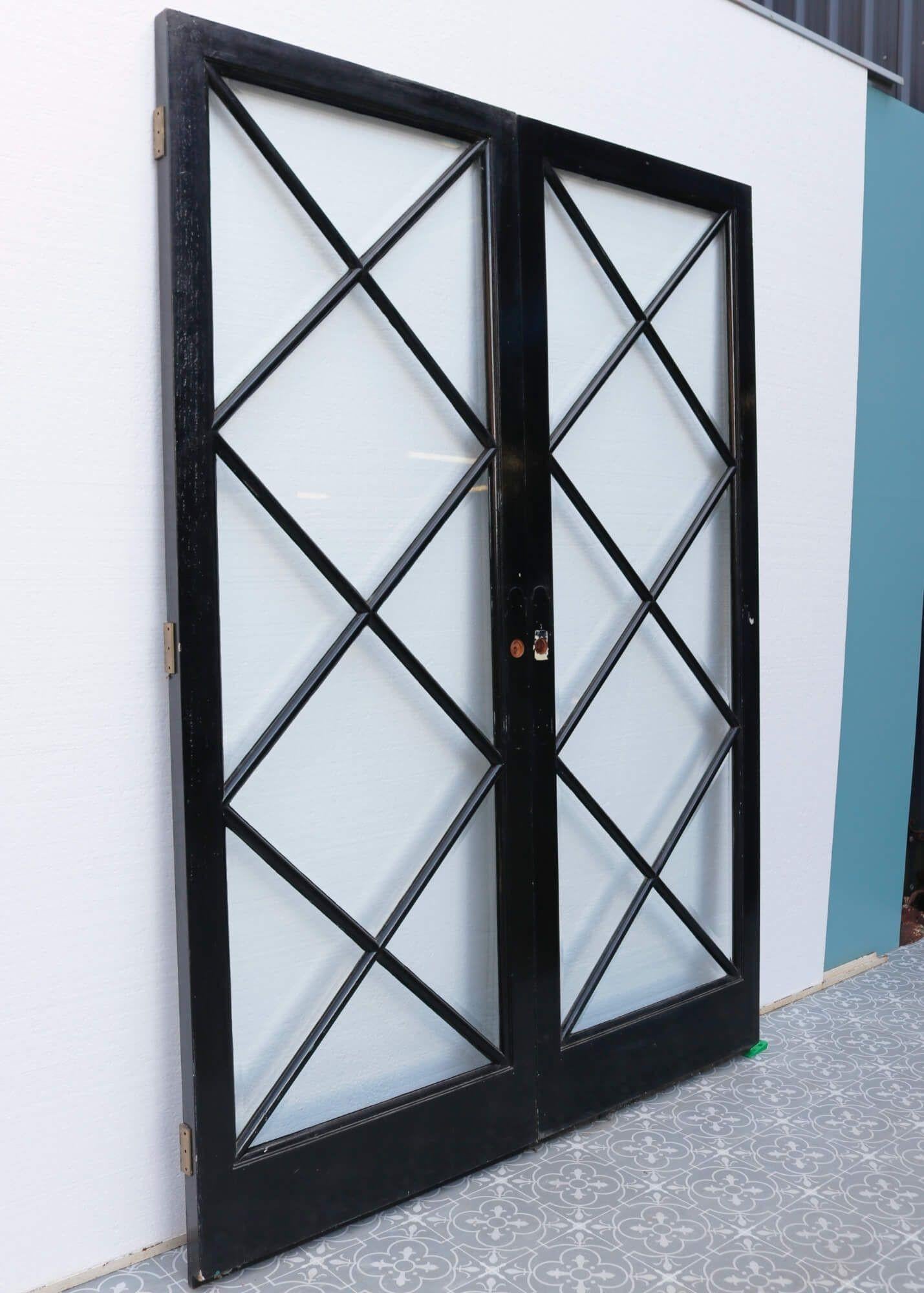 bevelled glass doors