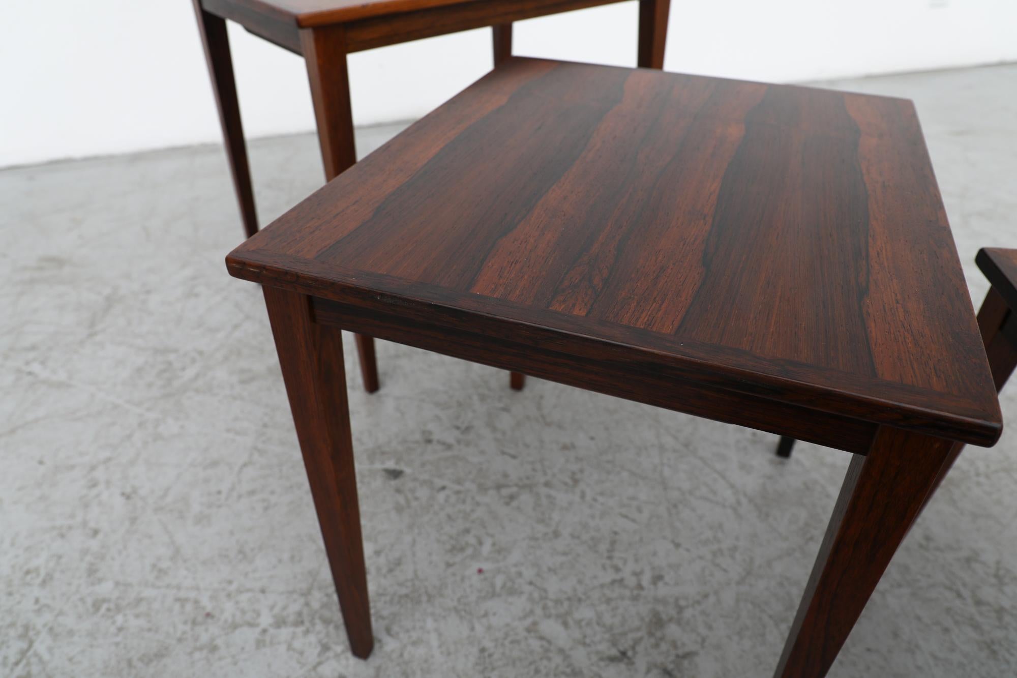 Set of Mid-Century Rosewood Model 42 Nesting Tables by Kvaliteit Form Funktion For Sale 9