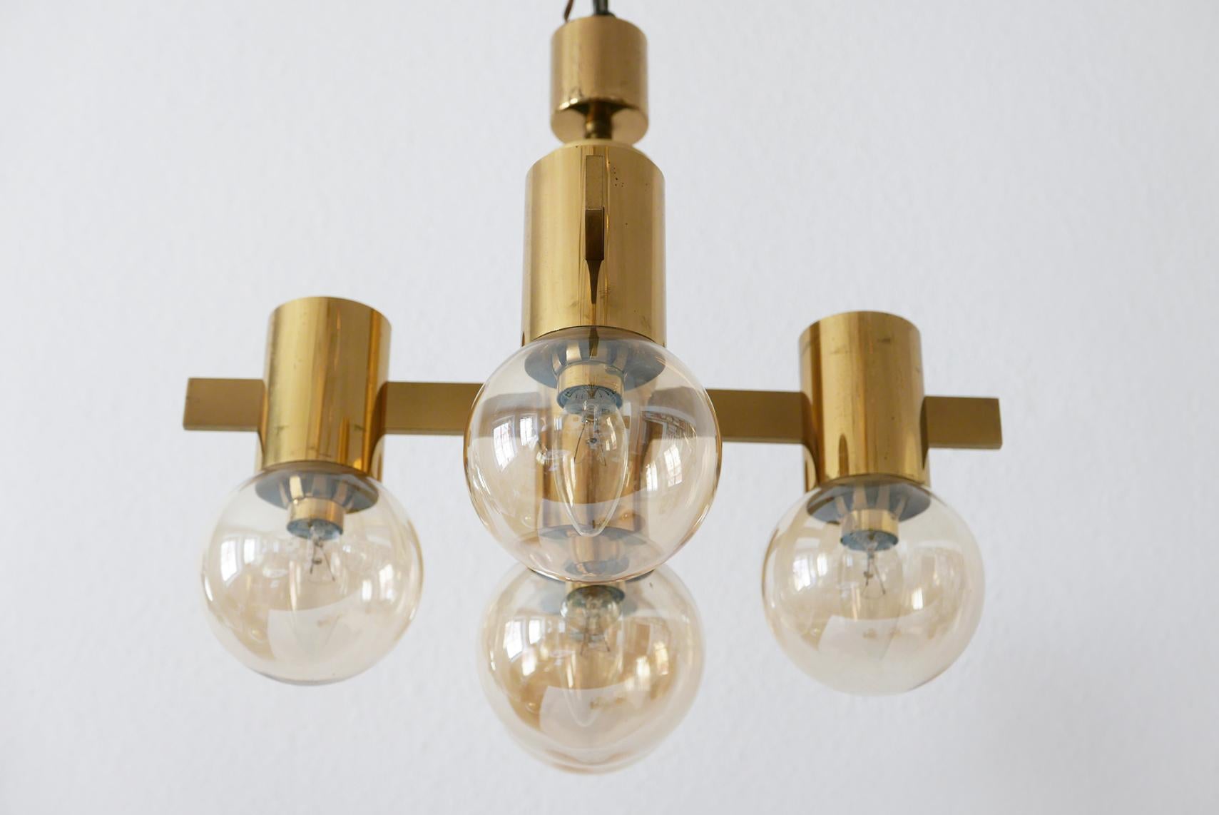 Set of Midcentury Sputnik Chandelier & Wall Lamps by Hans-Agne Jakobsson, 1960s For Sale 3