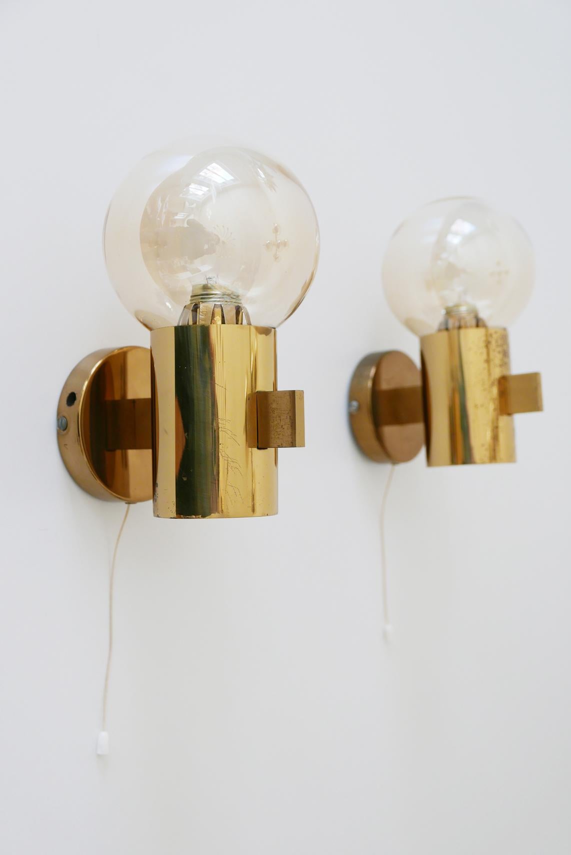 Set of Midcentury Sputnik Chandelier & Wall Lamps by Hans-Agne Jakobsson, 1960s For Sale 6