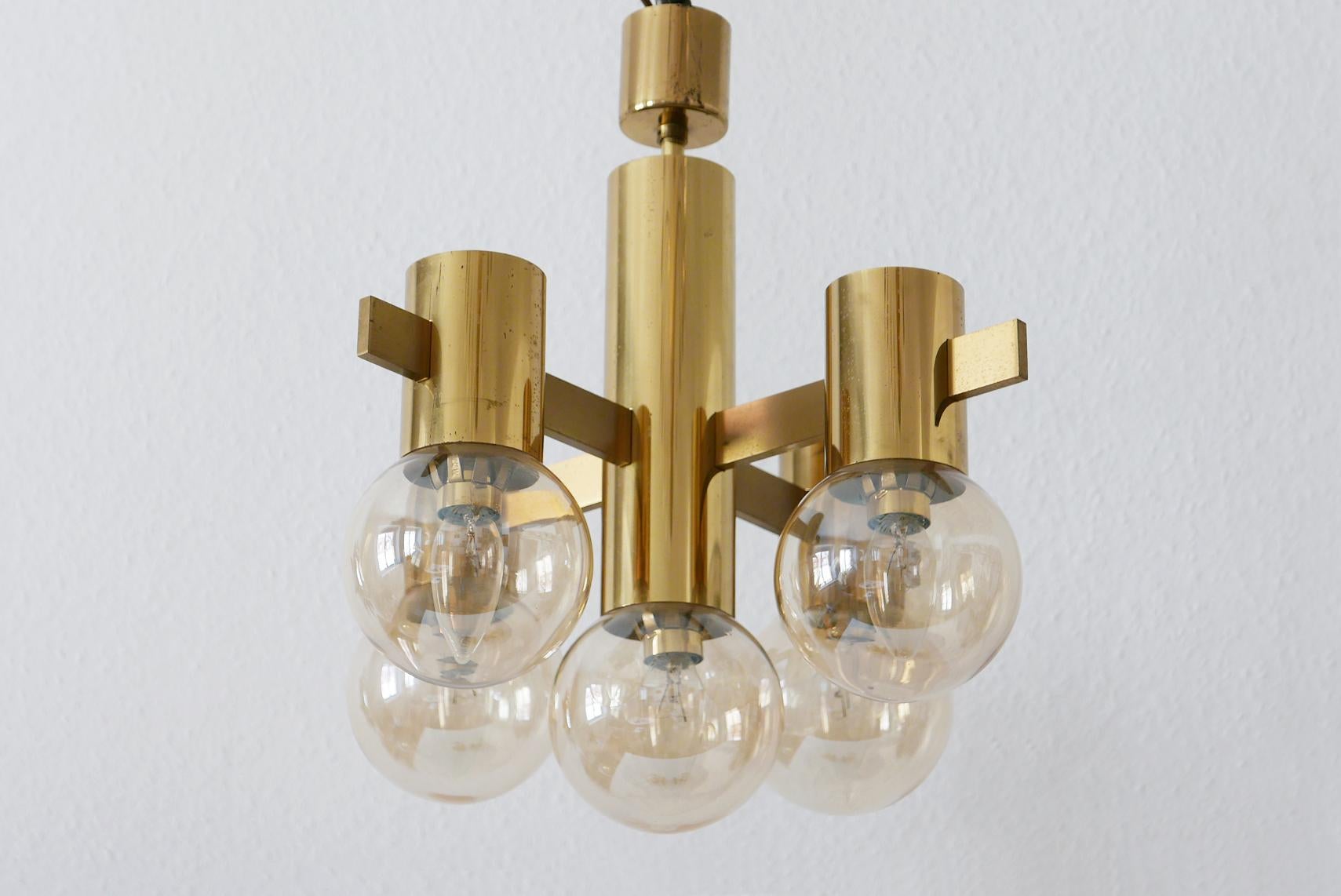 Set of Midcentury Sputnik Chandelier & Wall Lamps by Hans-Agne Jakobsson, 1960s For Sale 2
