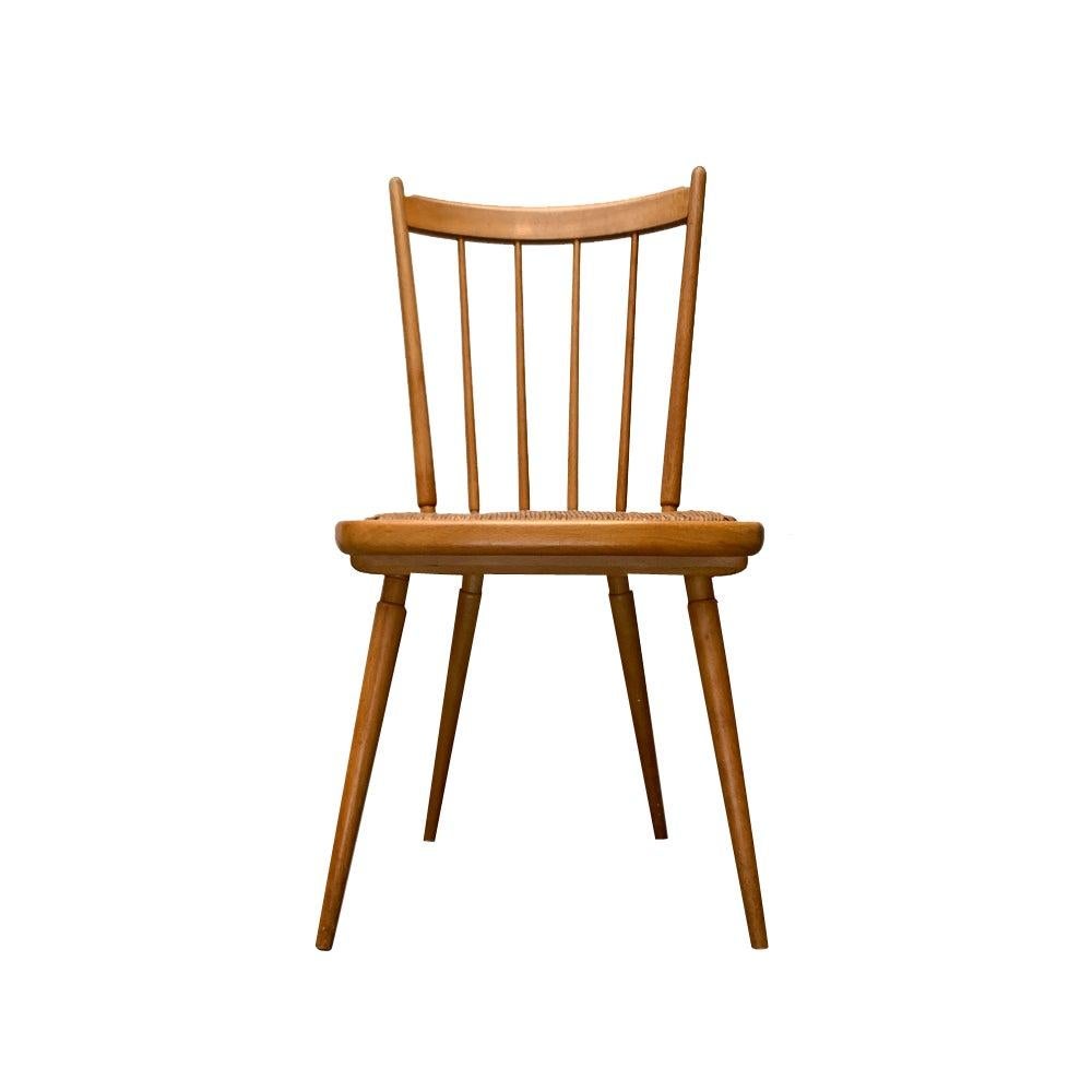 Set of Mid-Century Wooden Chairs in the style of Arno Lambrecht, 1950s