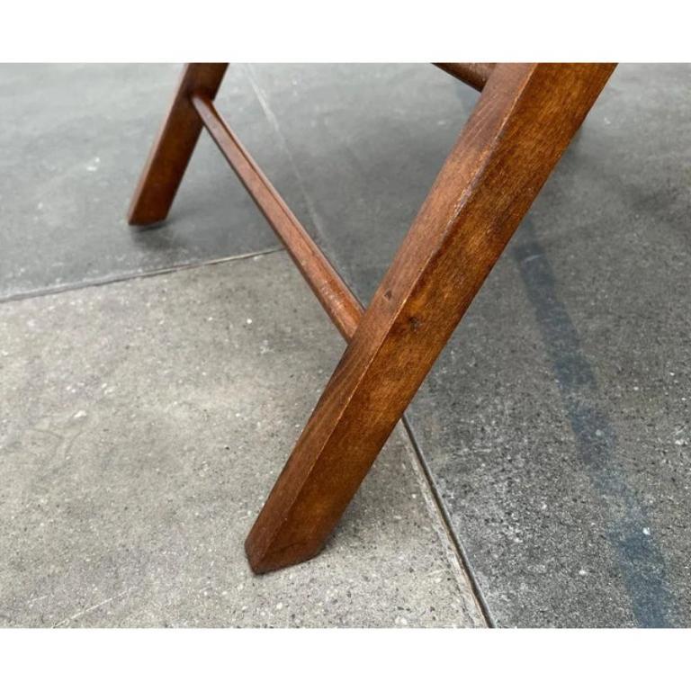 Set di sedie Foldes in legno di metà secolo con sedute in vimini viennese, anni '60 in vendita 5