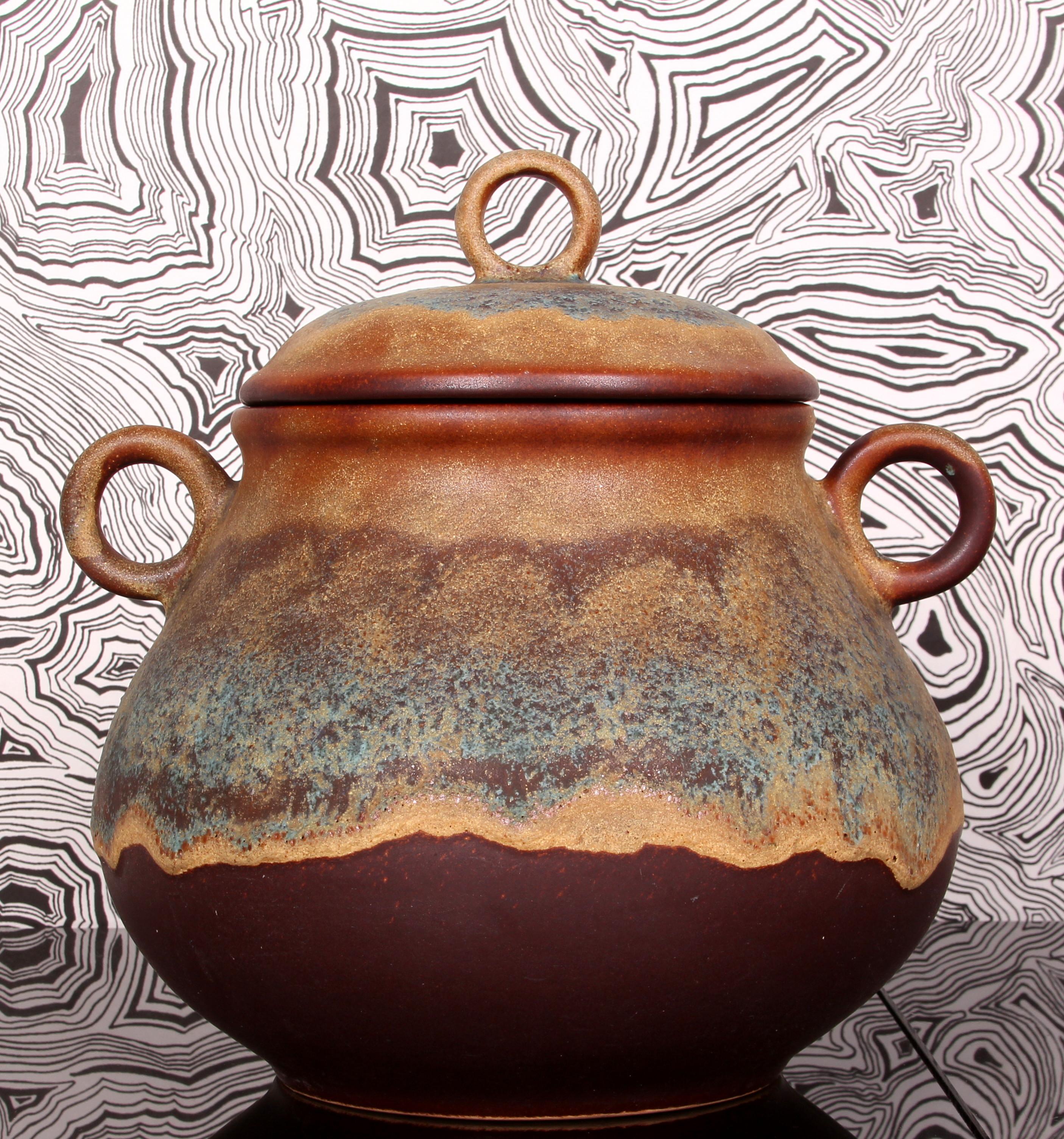 SET di Punch Bowle artistici di metà secolo + 6 tazze Finlandia ceramica d'arte in vendita 11
