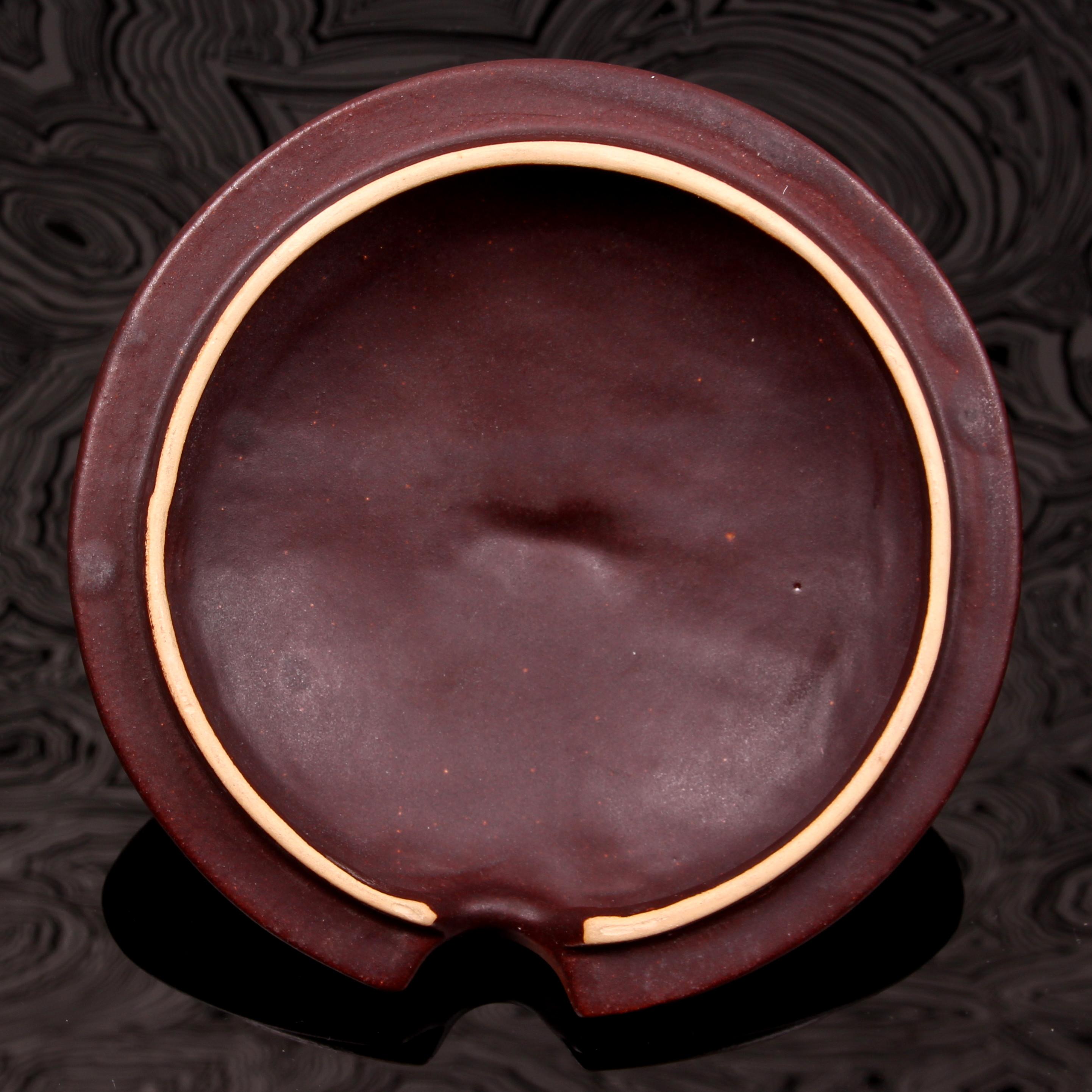 XX secolo SET di Punch Bowle artistici di metà secolo + 6 tazze Finlandia ceramica d'arte in vendita