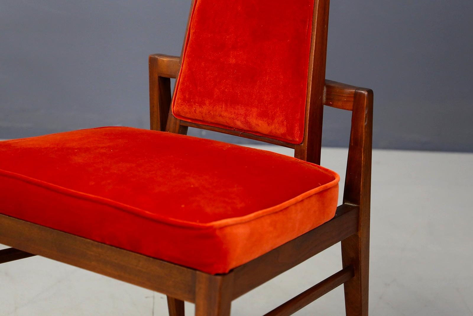 American Set of Midcentury Asain Armchairs Attributed a James Mont, 1950s 