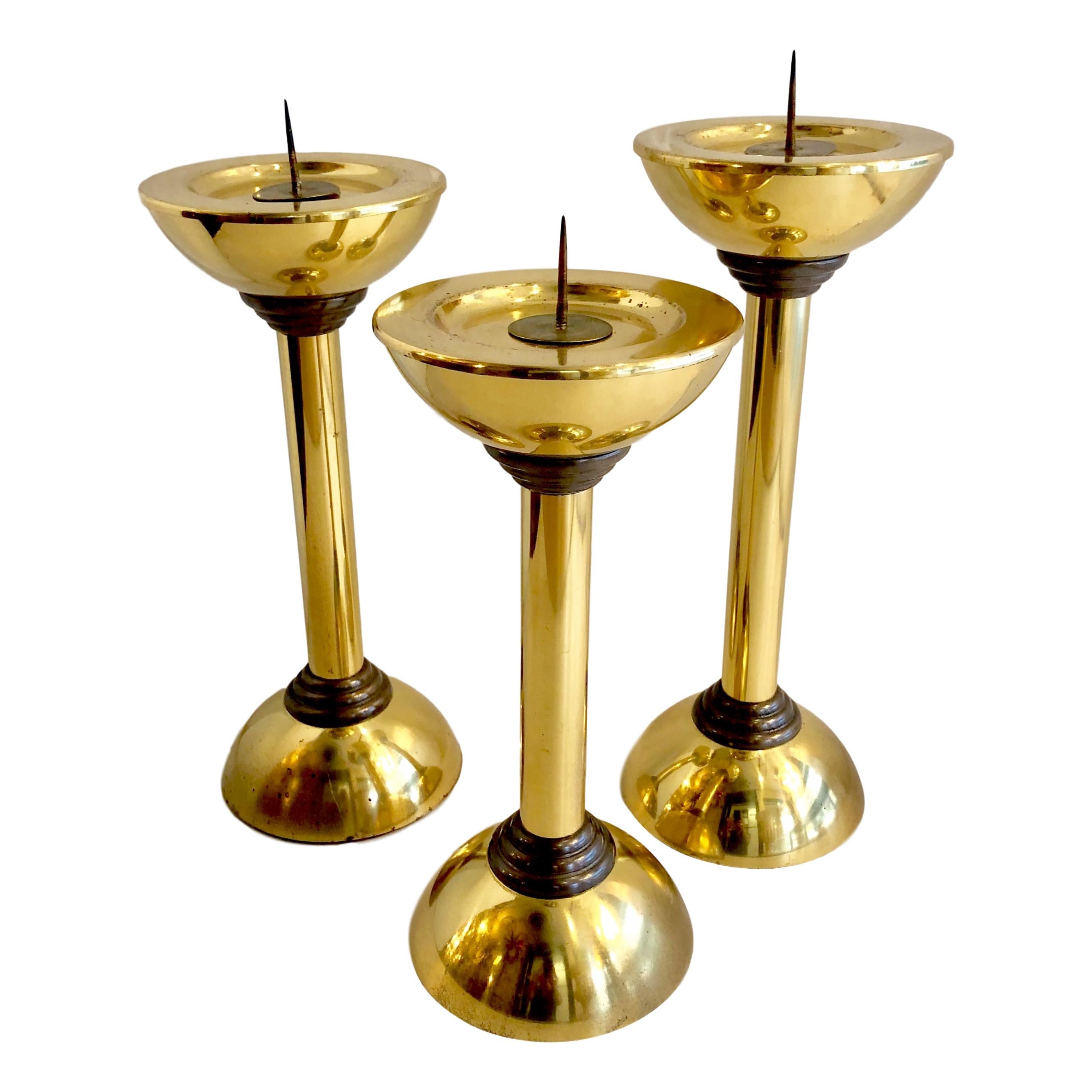 Set of Midcentury Candlesticks In Good Condition For Sale In New York, NY