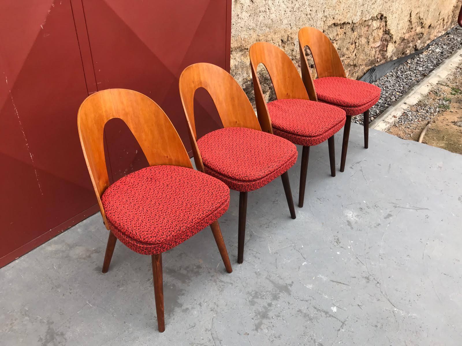 Set of Midcentury Dining Chairs by Antonin Suman, Czechoslovakia 8
