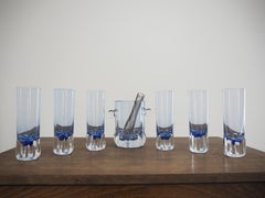 Set of Midcentury Glasses and Bowl for Ice, 1960
