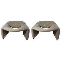 Set of Midcentury Groovy Chairs F598 by Pierre Paulin for Artifort