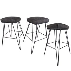 Used Set of Midcentury Hairpin Barstools