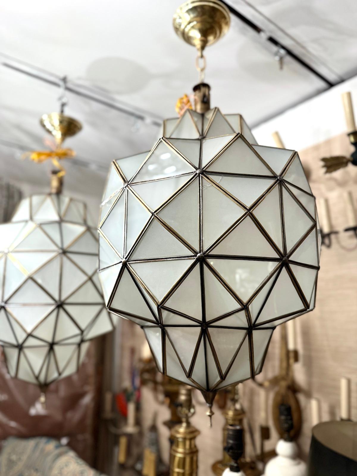Moroccan Set of Midcentury Lanterns, Sold Individually For Sale