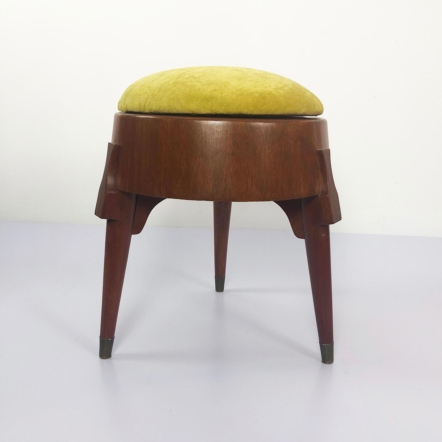 Mid-Century Modern Set of Midcentury Mexican Stools Attributed to Eugenio Escudero