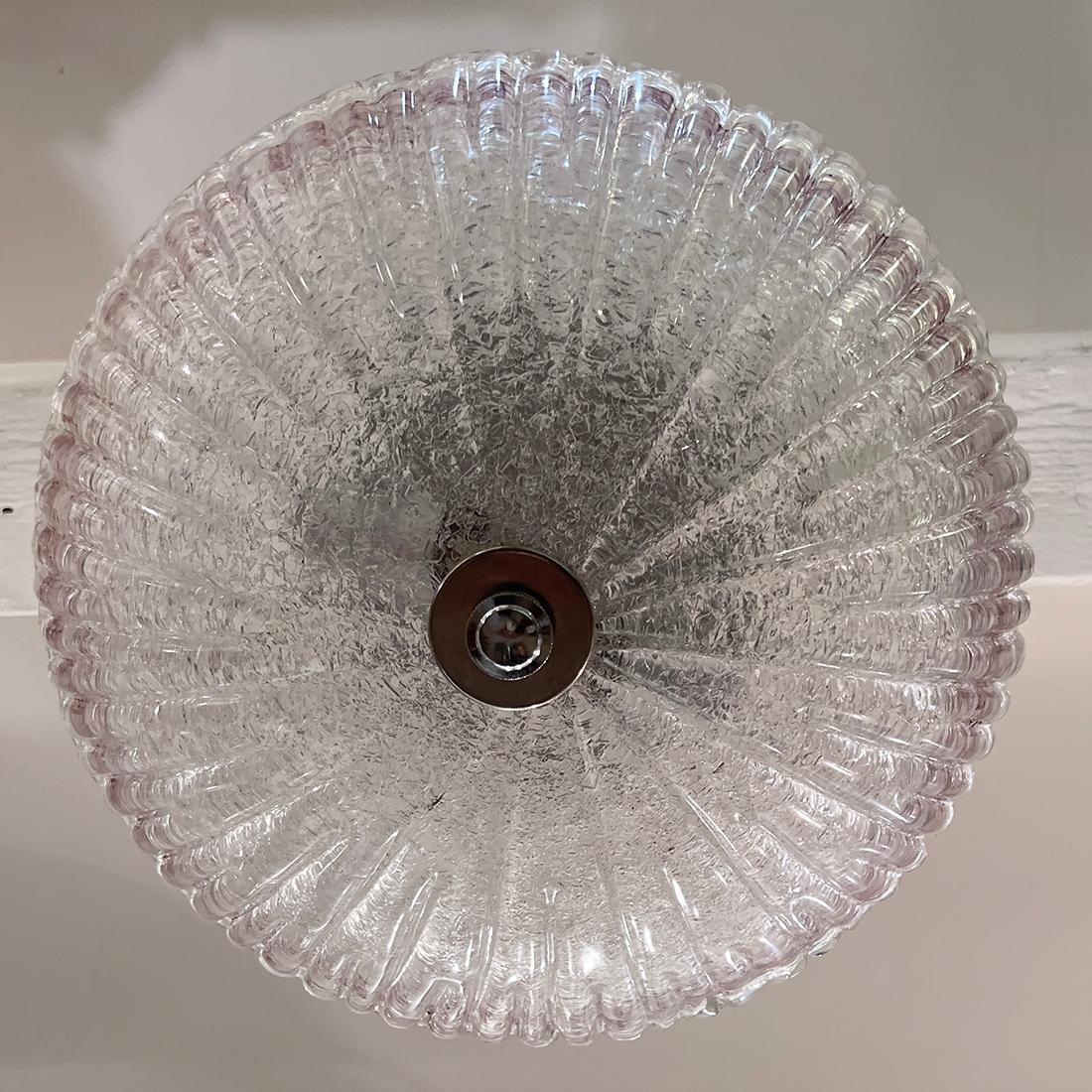 Juego de lámparas de cristal de Murano de mediados de siglo, se venden por separado. Cristal de Murano en venta