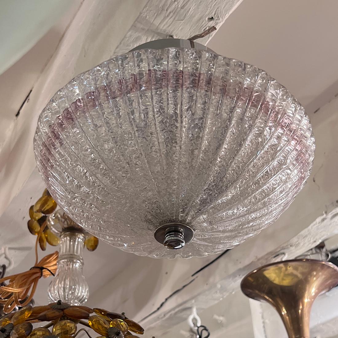 Juego de lámparas de cristal de Murano de mediados de siglo, se venden por separado. en venta 1