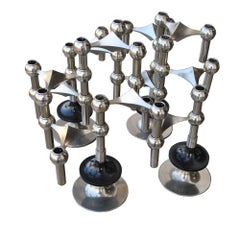 Set of Midcentury Nagel and Stoffi Modular Candleholders