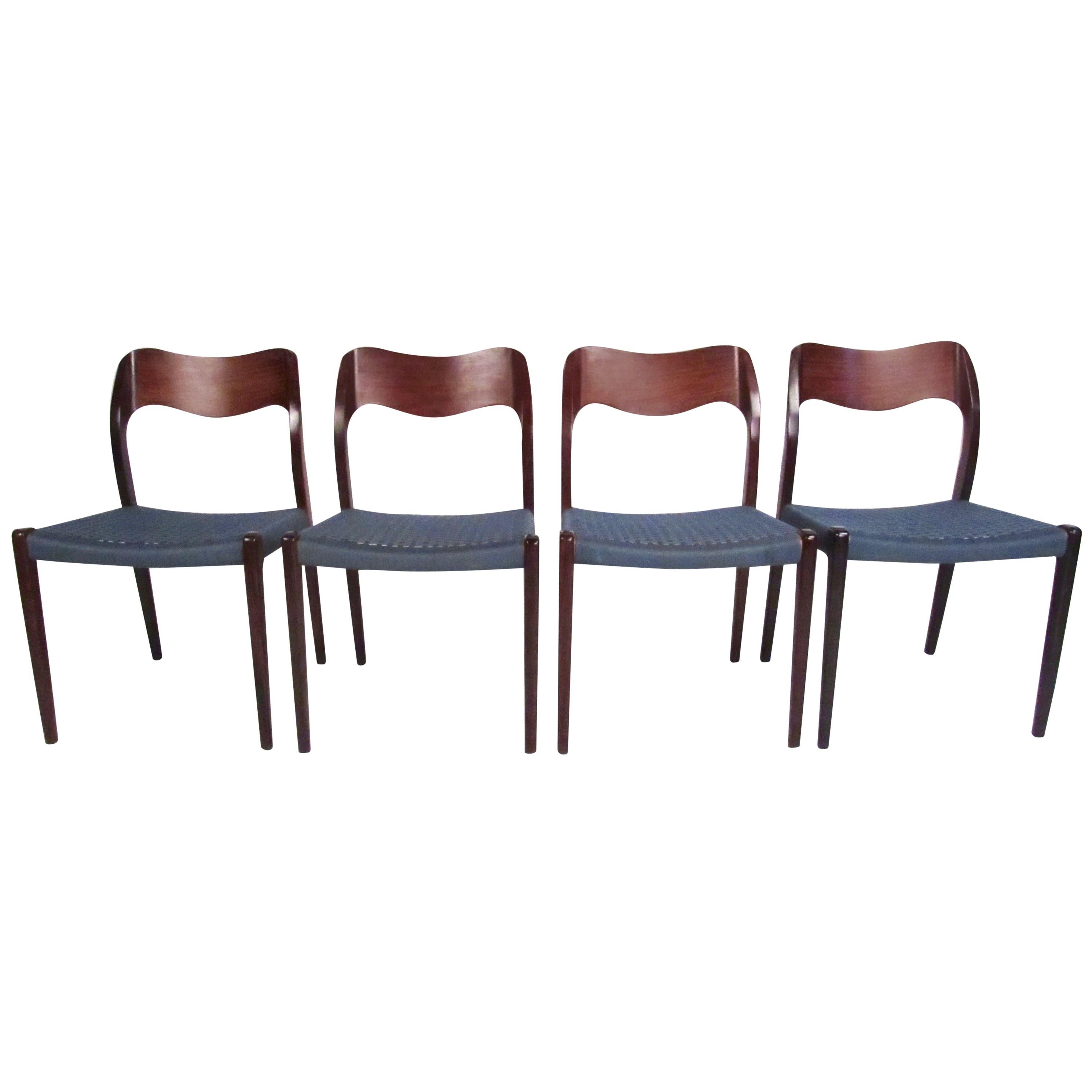 Set of Midcentury N.O. Møller "71" Dining Chairs