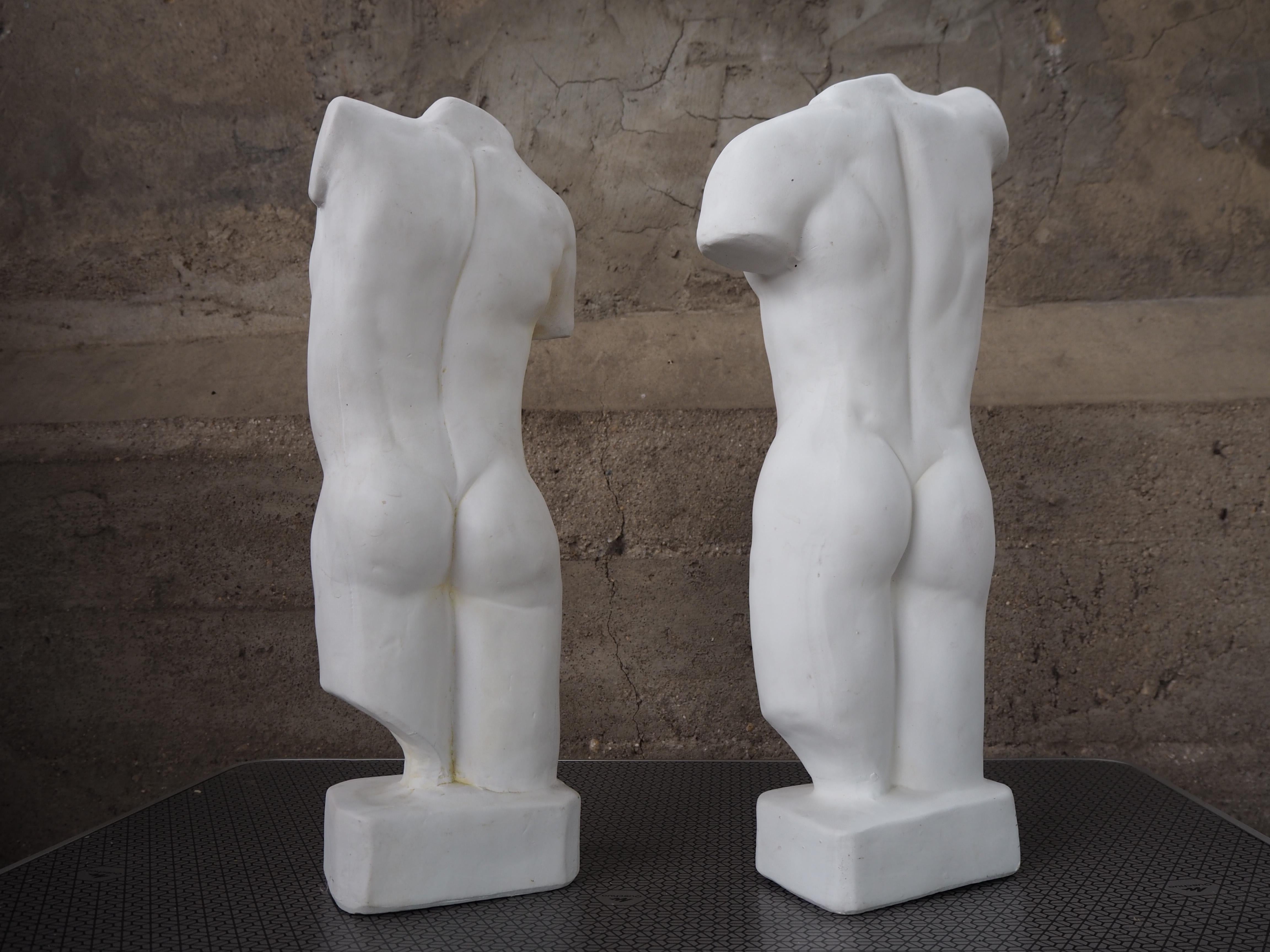 Ceco Set di corpi di scultura da tavolo in ceramica del Medioevo, anni '70 in vendita