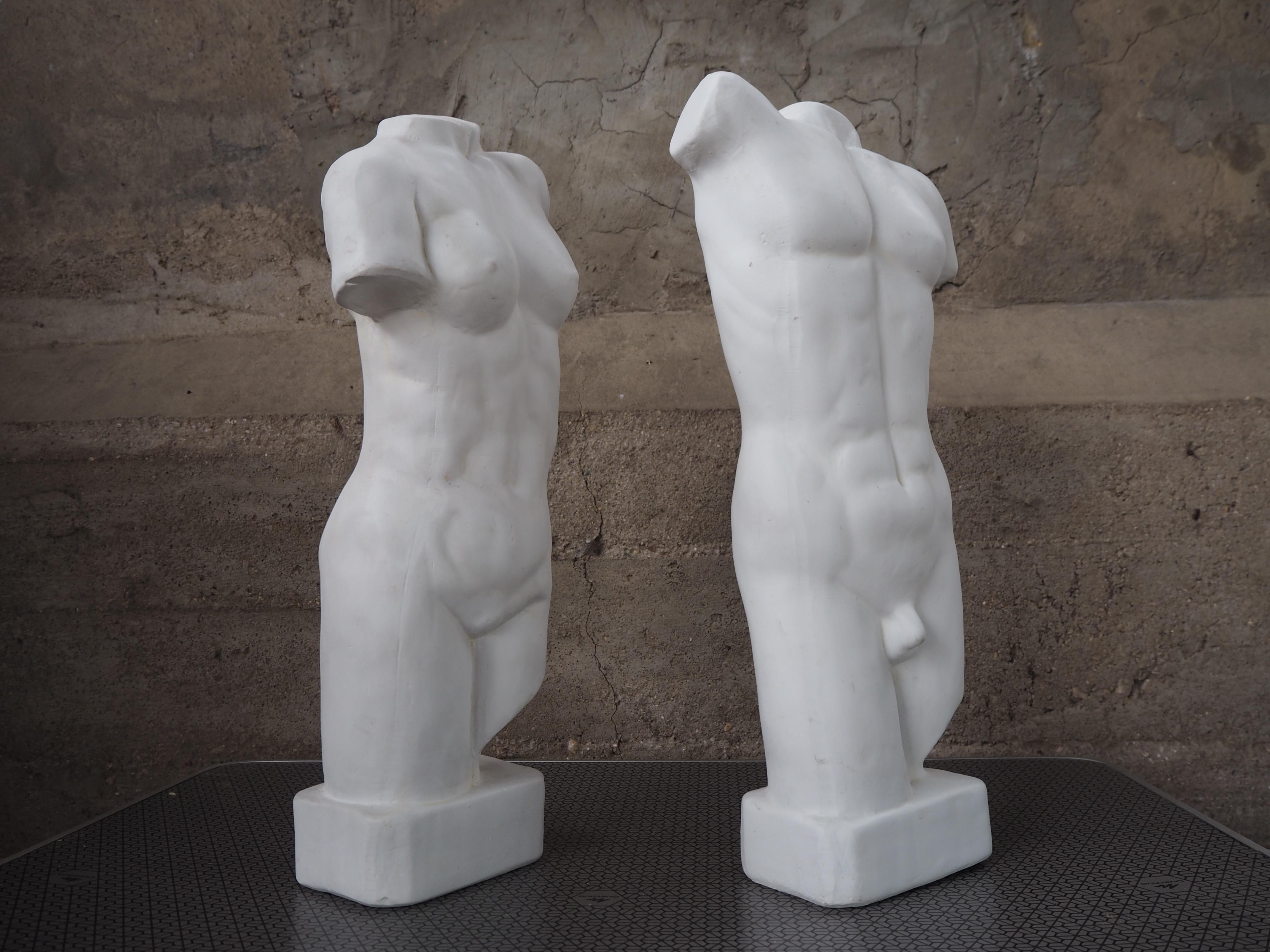 Ceramica Set di corpi di scultura da tavolo in ceramica del Medioevo, anni '70 in vendita
